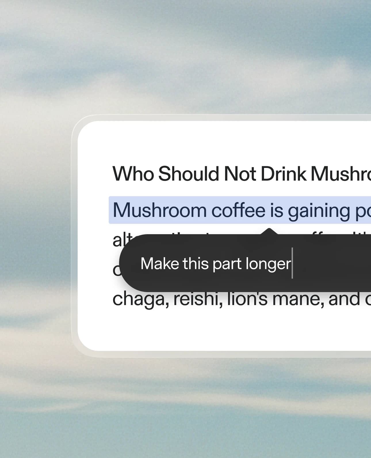 Edit with intention.