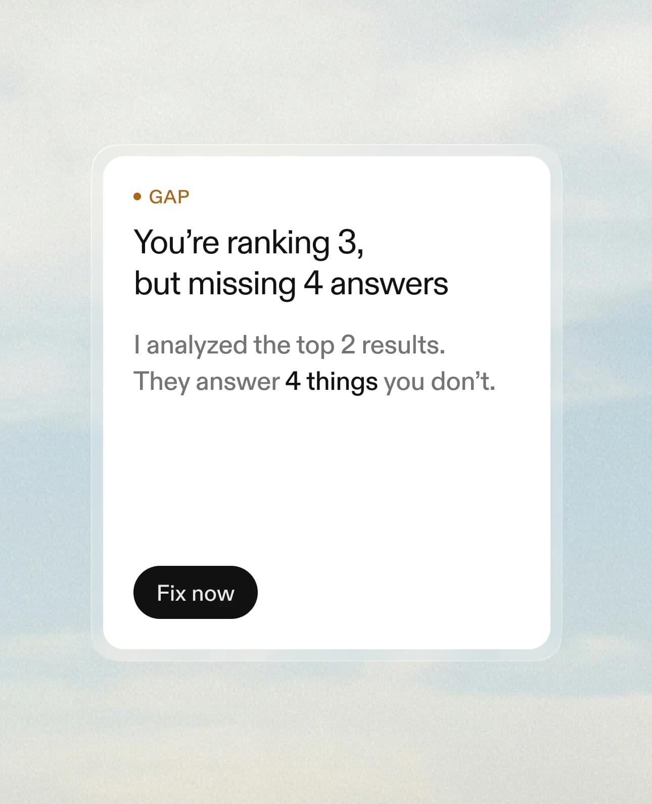 Performance signals.